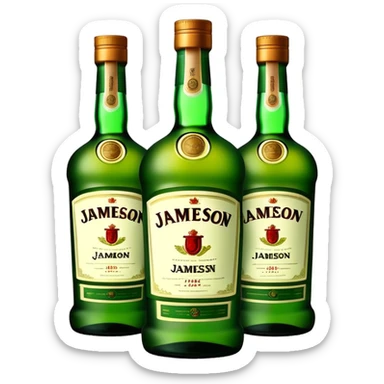Bottles of Jameson sticker