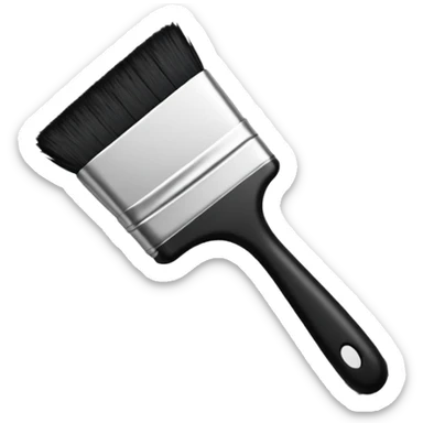 Visualize on-brand content — instantly. black white pallete preferred. brush painting on a canvas. app icon. modern, sleek, minimalistic. sticker