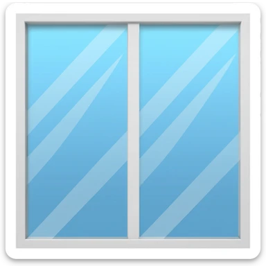 he cleans the window sticker