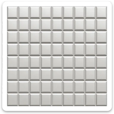 Light gray and white square with a checkered pattern 8x8 sticker