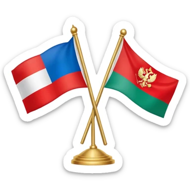 the flag of Russia and Belarus sticker