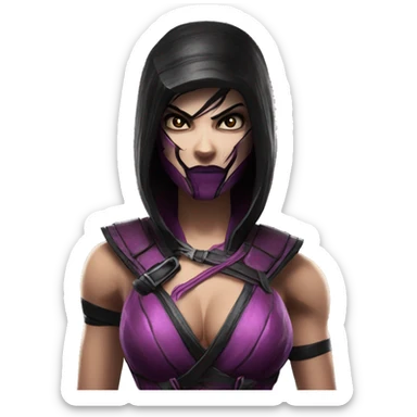 Scared Mileena Mortal Kombat X sticker