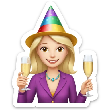 Felicitations on your natal day to the most exquisite and resplendent dame in the entire cosmos. sticker