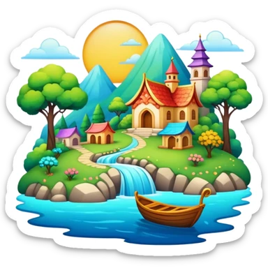 aesthetic-scenic-Decorations sticker