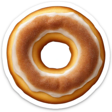 cinnamon sugar donut sticker