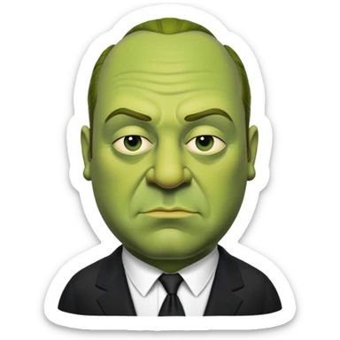 Tony soprano shrek  sticker