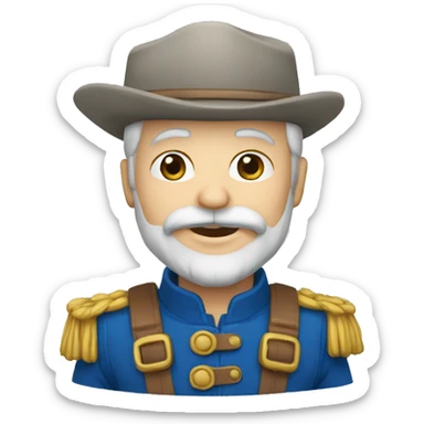 nain de jardin bleu sticker