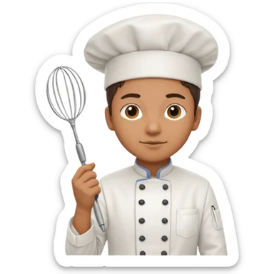 chef solo con uniforme sticker