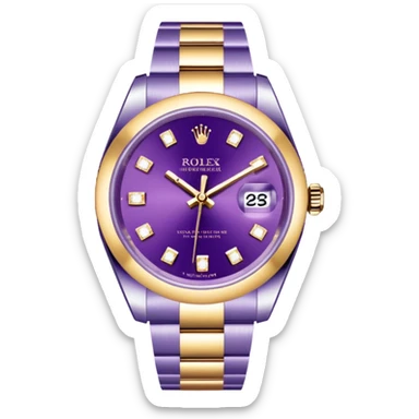 Shine Purple Diamond Rolex sticker