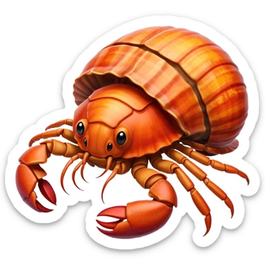 hermit crab sticker