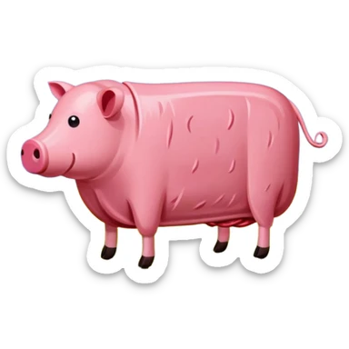 van gogh style pink SPAM  meat flowers landscape sticker