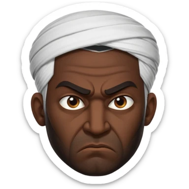 angry Iranian, in profile sticker