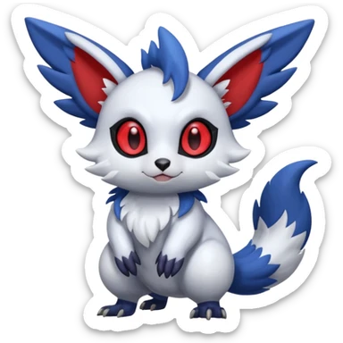 Shiny Furret-Absol-Noibat-Trico-Hybrid (Full body) sticker