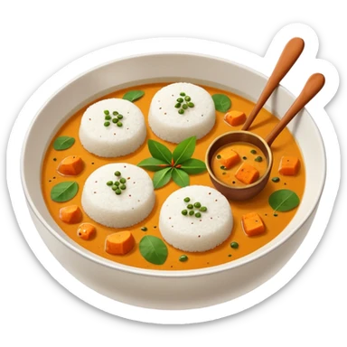 Idli and sambar sticker
