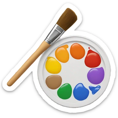 paint palette sticker
