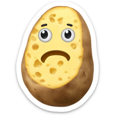 Big backed potato with cheese  sticker
