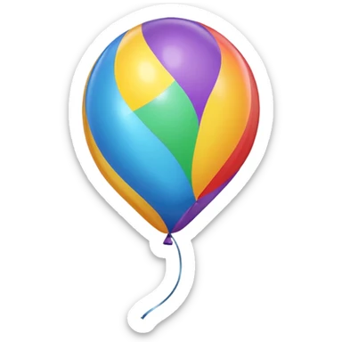 ballon string sticker