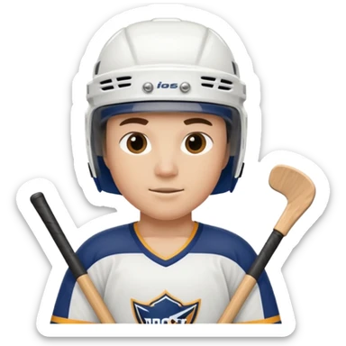 Hockey sur glace joueur  sticker