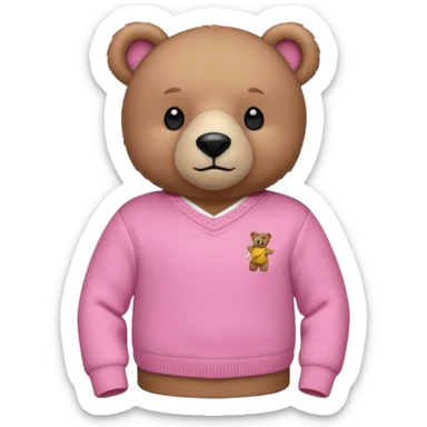 Polo ralph lauren bear in pink  sticker