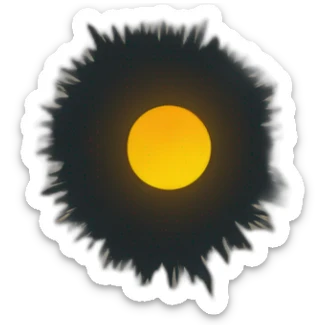 an eclipse over los angeles sticker