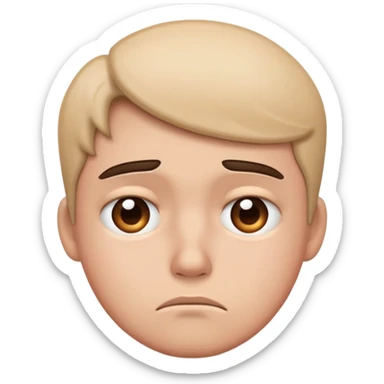 sad but disappointed  sticker