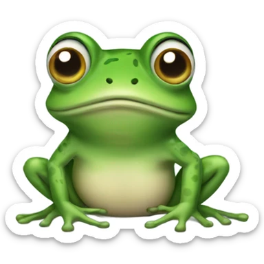 Transgender frog sticker