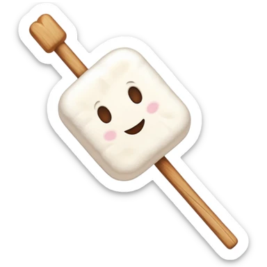 marshmallows on skewer sticker