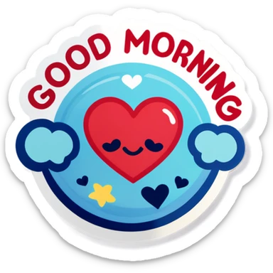 Good morning love sticker