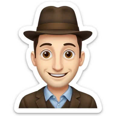Jewish Emoji man with huge nose sticker