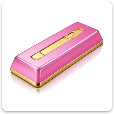 gold bar in pink sticker