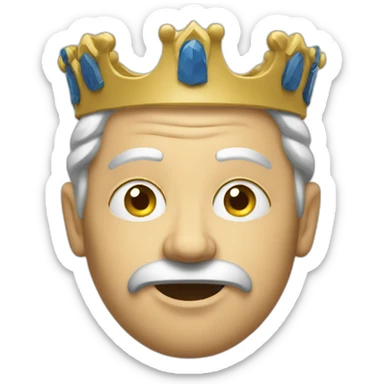 Swedish-king-confused sticker