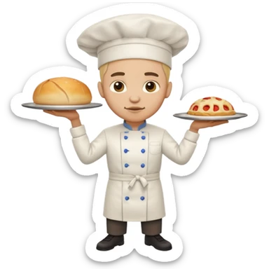 High resolution of   realistic full body chef distorted , no extra hybrid sticker