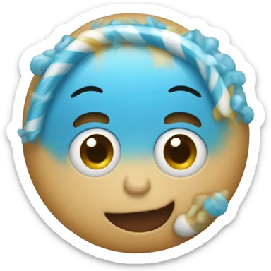 blue candy sticker