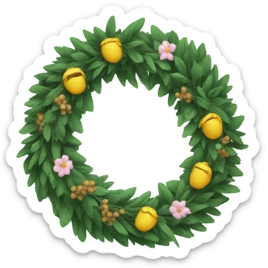 Wreath sticker