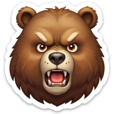 Angry Bear rise of kingdoms sticker