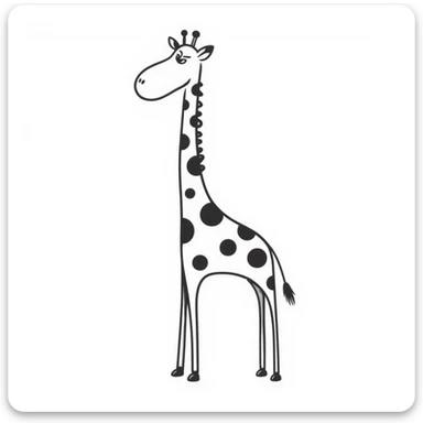 Giraffe sticker