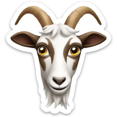 A goat as a physics professor sticker