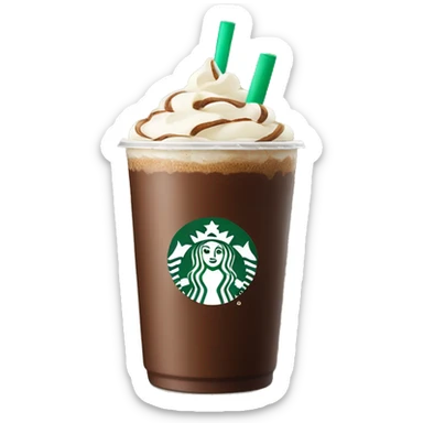 Chocolate Starbucks drink sticker