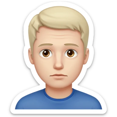 Guy not studying sticker