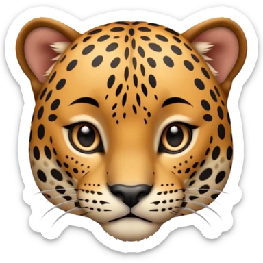 A high-resolution photo-realistic digital illustration of a baby jaguar, chest upward A high-resolution, photo-realistic digital illustration of a majestic young jaguar sticker
