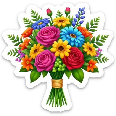 Beautiful bouquet sticker