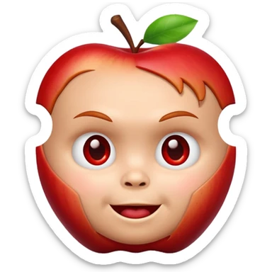 Apple Un emojin de chuky sticker