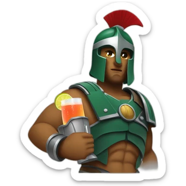 Spartans with a coktail sticker