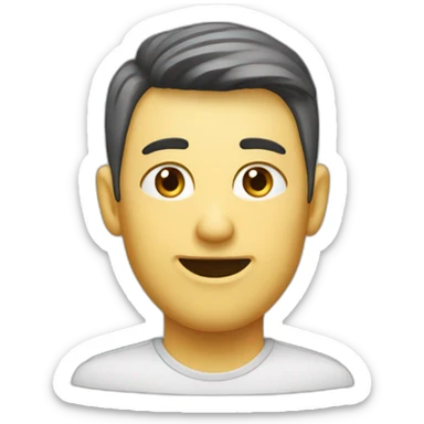 Nein mit einer Sprechblase über den Kopf sticker