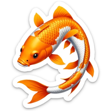 Koi fish sticker