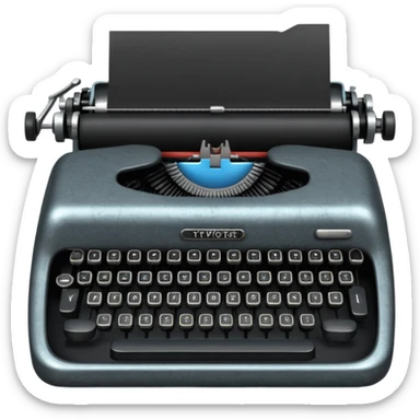 that is not a machine that’s a type writer which i DID NOT ASK FOR!!! sticker