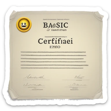 paper certificate for design basic  sticker