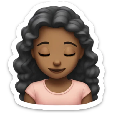 Girl dreaming sticker