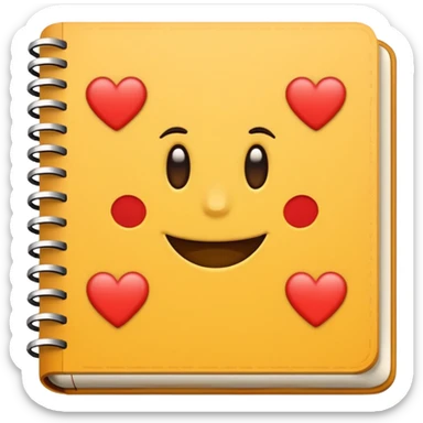 patterned notebook sticker