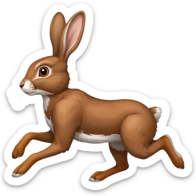 Hare running in Haeigh Hares kit sticker